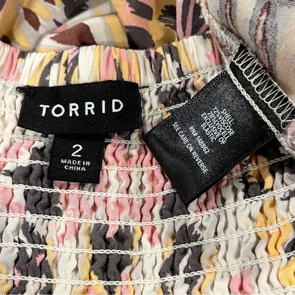 Torrid Floral Print midi Sundress with straps size 2 - Picture 10 of 13